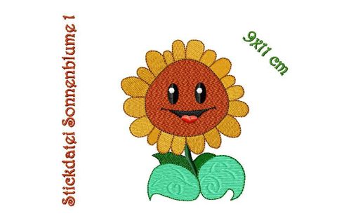 Sonnenblume1 zum besticken von Handtüchern und Tshirts