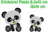 Pandabär,4,  9x10, 13x14 cm