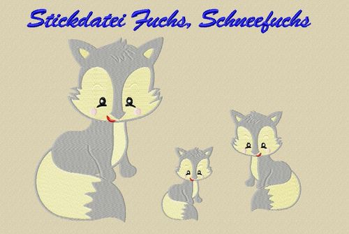 Stickdatei Fuchs-2-Schneefuchs